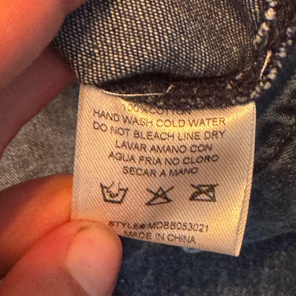 Denim Button Down Shirt large - Picture 7 of 10